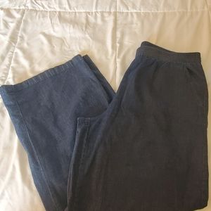 D & co stretch denim wide leg jeans